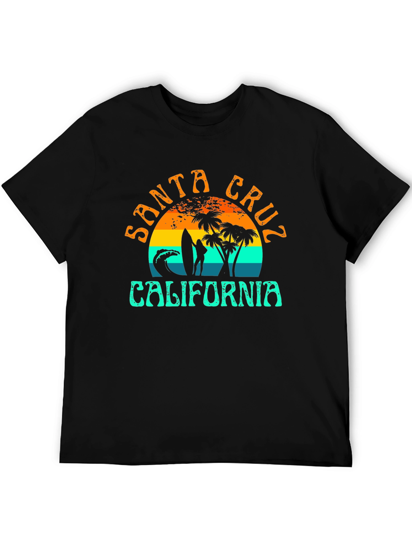 Santa Cruz California Surf Tee - Black