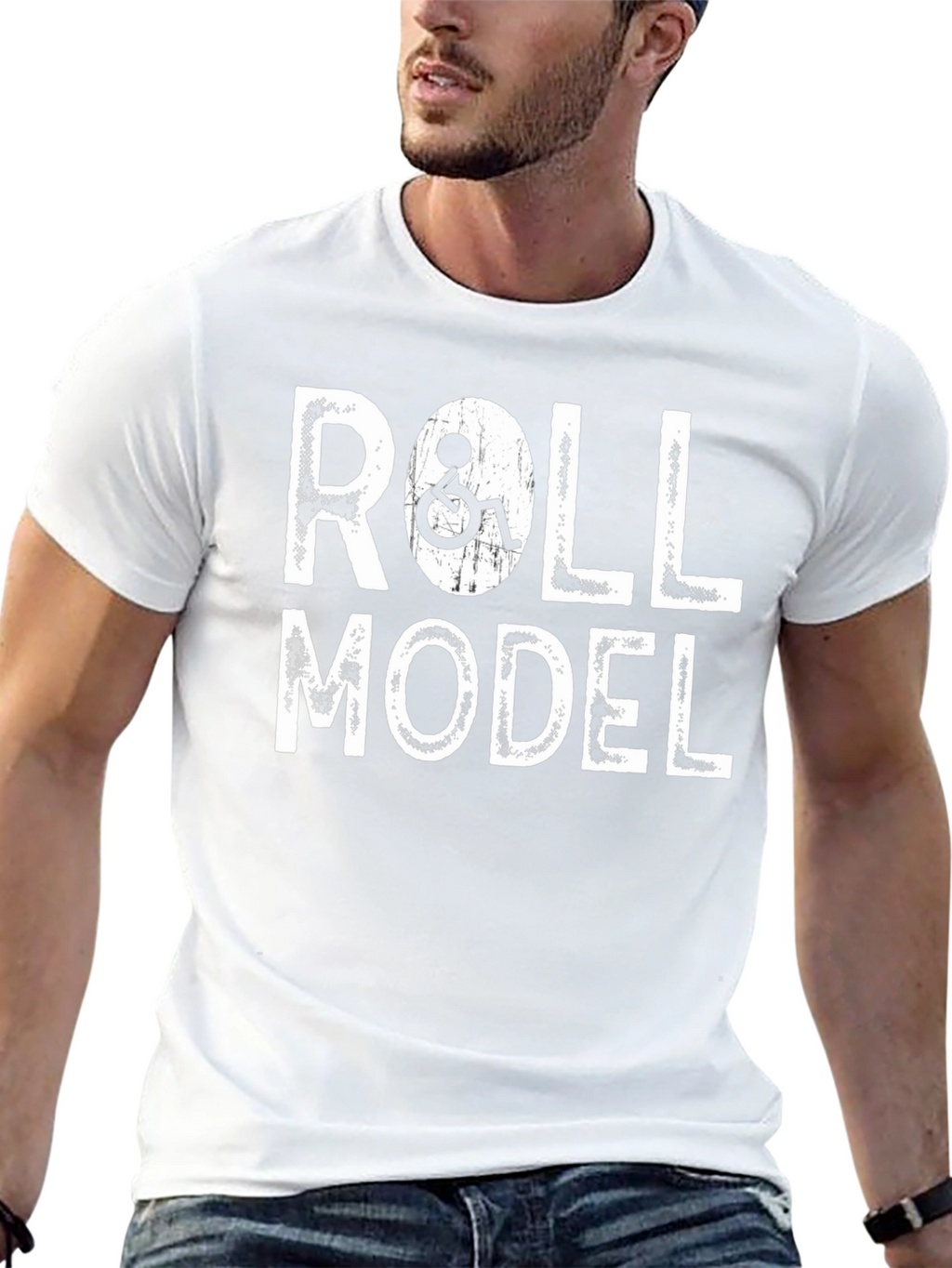 Roll Model Graphic Tee - Disability Awareness Shirt