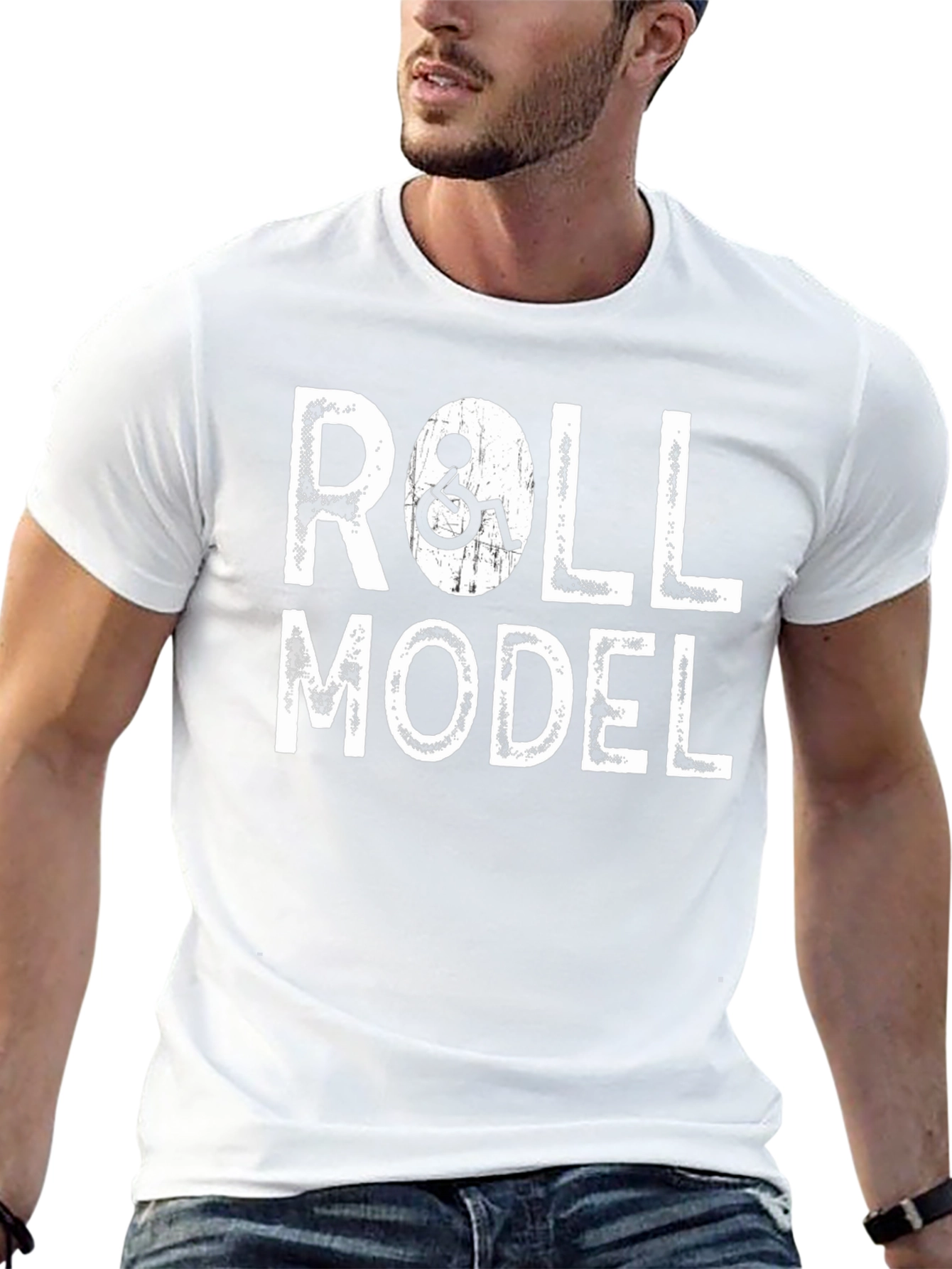 Roll Model Graphic Tee - Disability Awareness Shirt