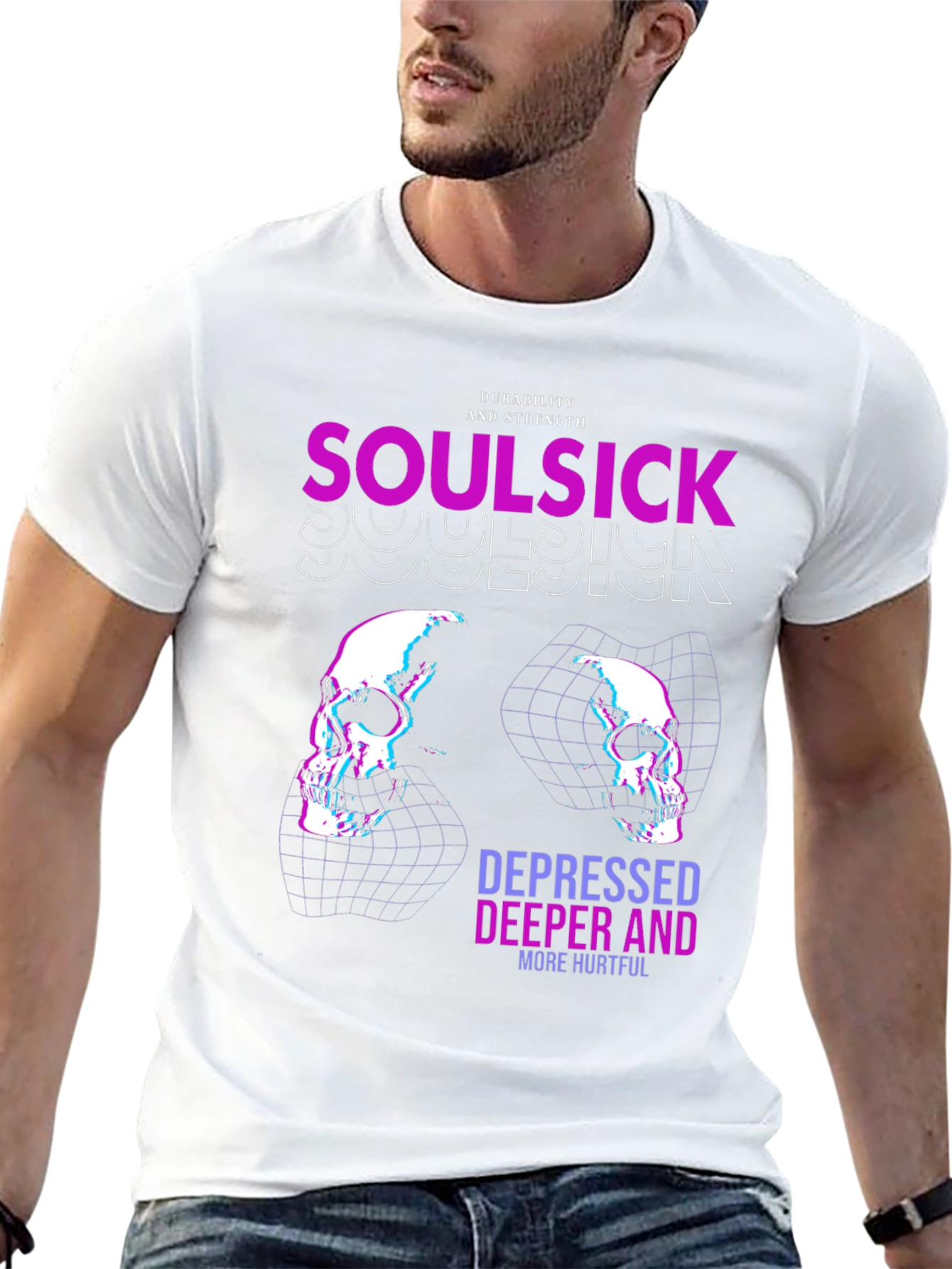 Soulsick Graphic Print Black T-Shirt