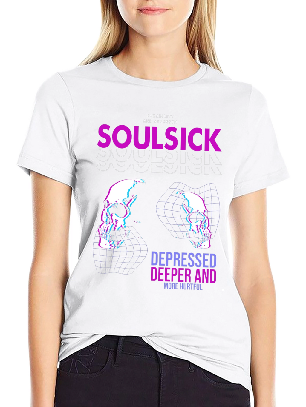 Soulsick Graphic Print Black T-Shirt