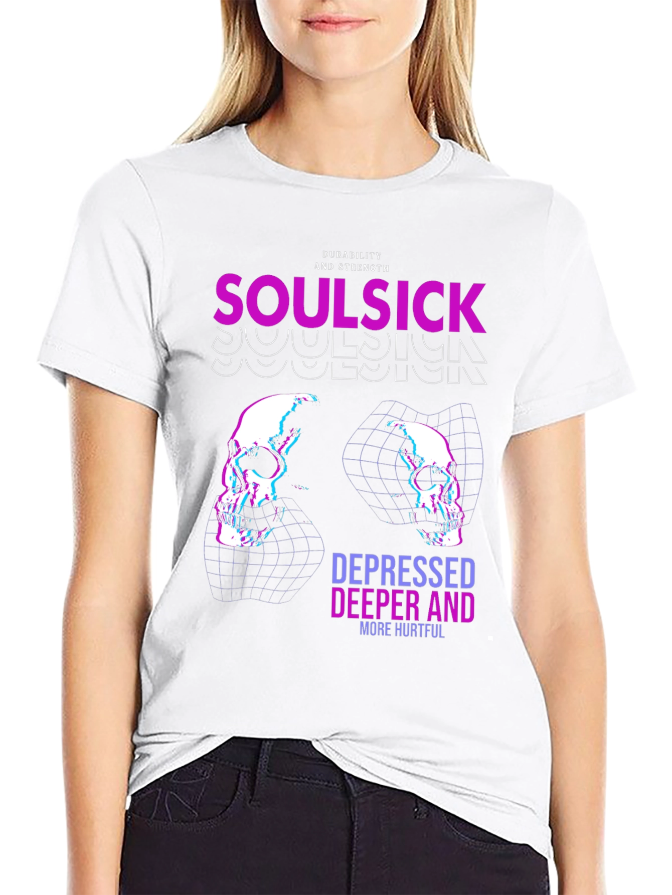 Soulsick Graphic Print Black T-Shirt
