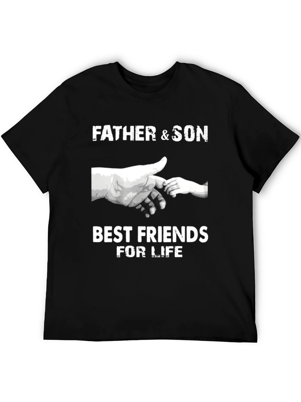 Father & Son Best Friends T-Shirt - Black