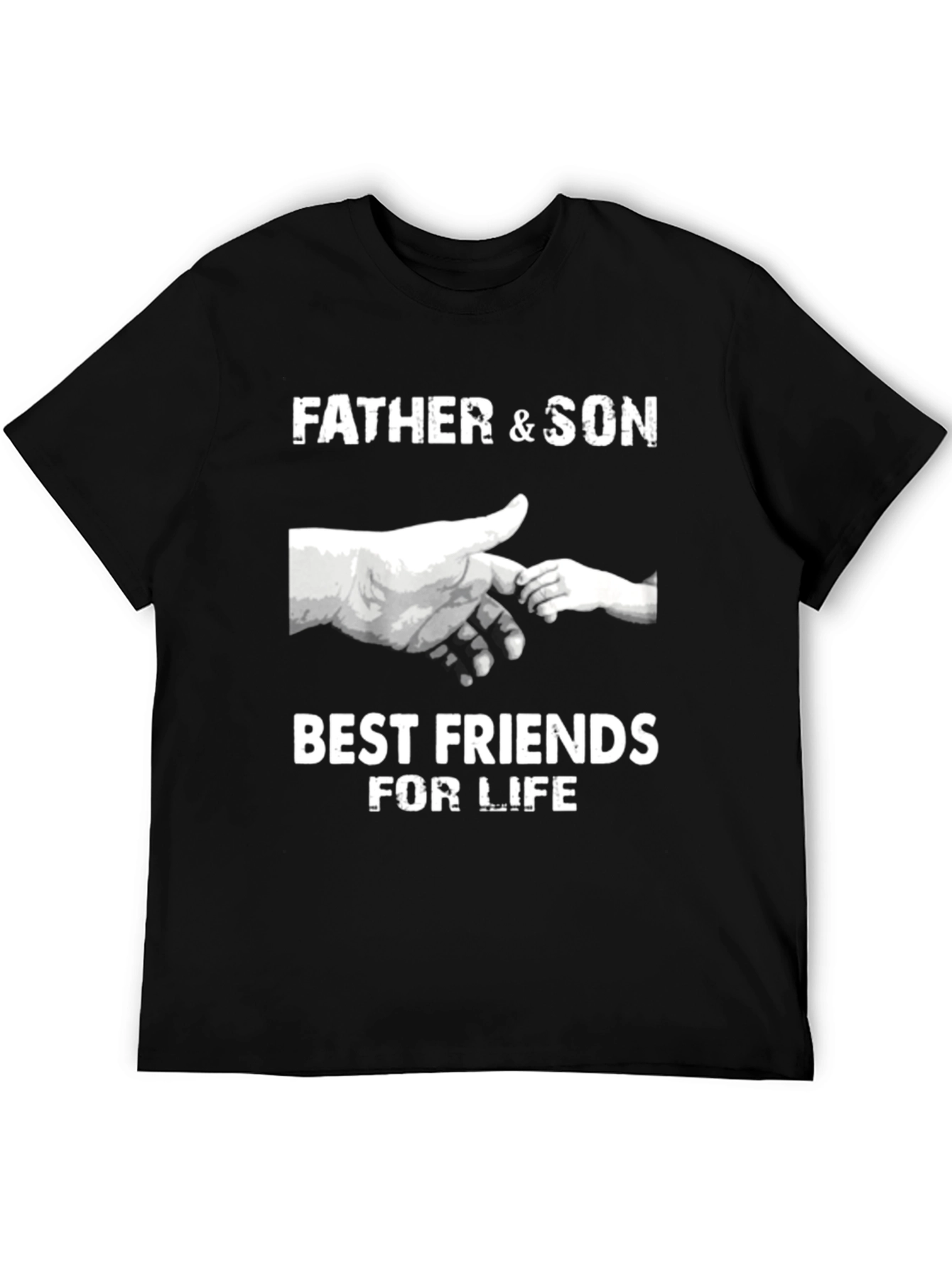 Father & Son Best Friends T-Shirt - Black