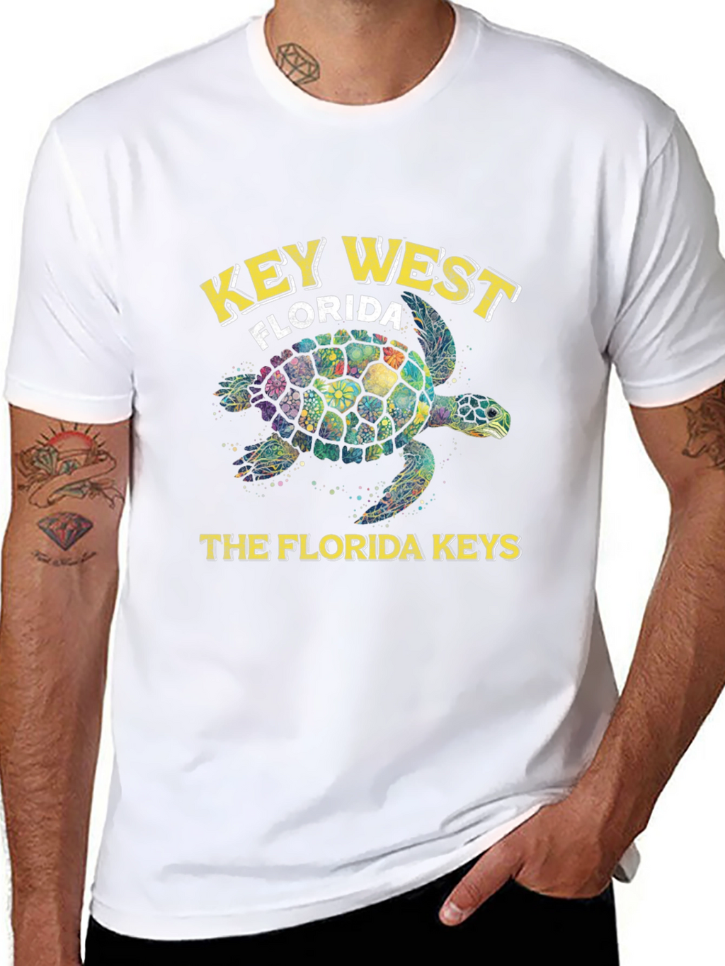 Key West Florida Turtle Graphic Tee