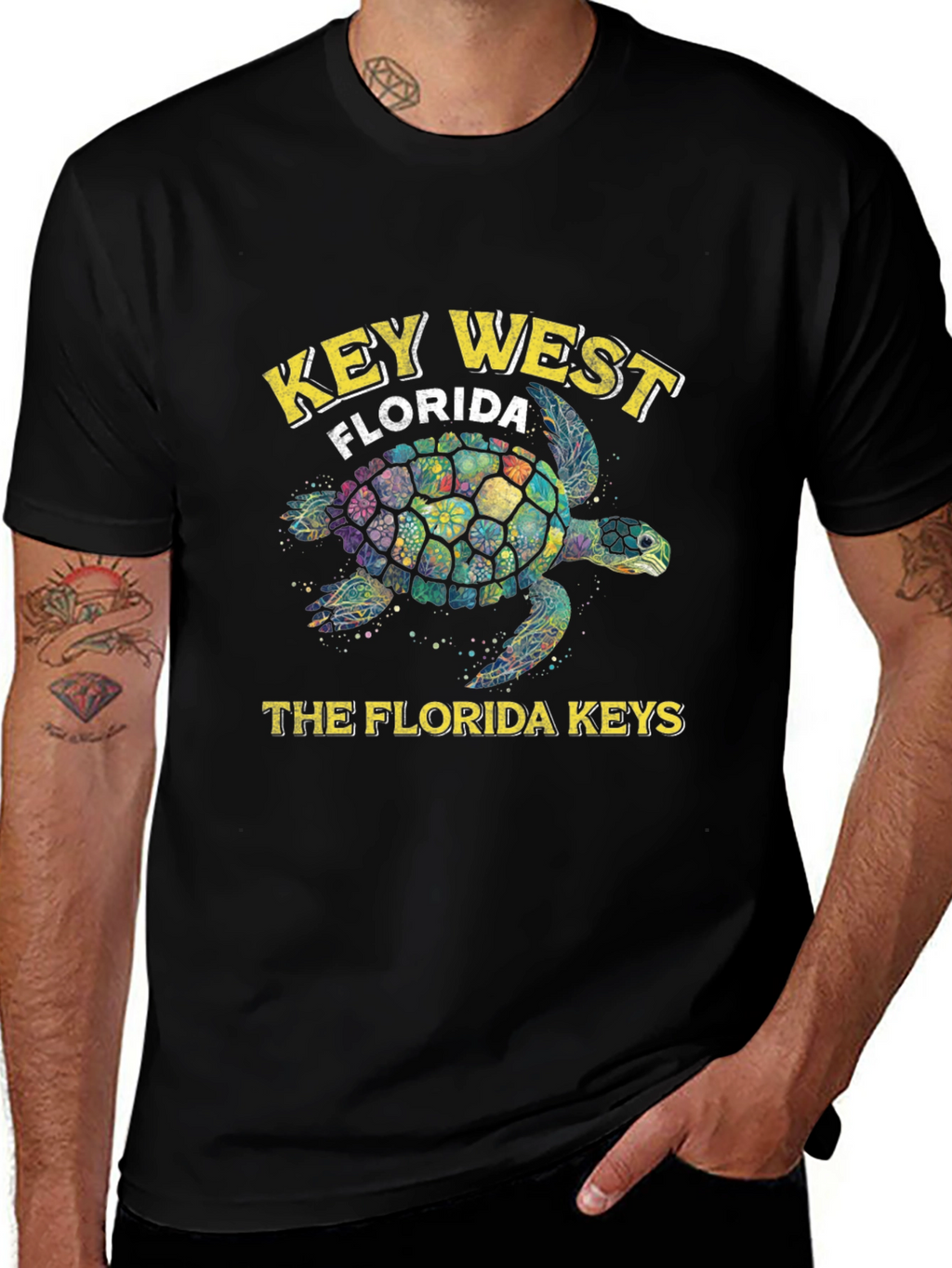 Key West Florida Turtle Graphic Tee