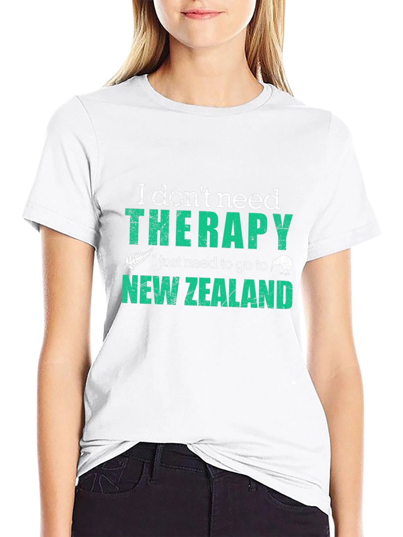 New Zealand Therapy T-Shirt - Black Graphic Tee