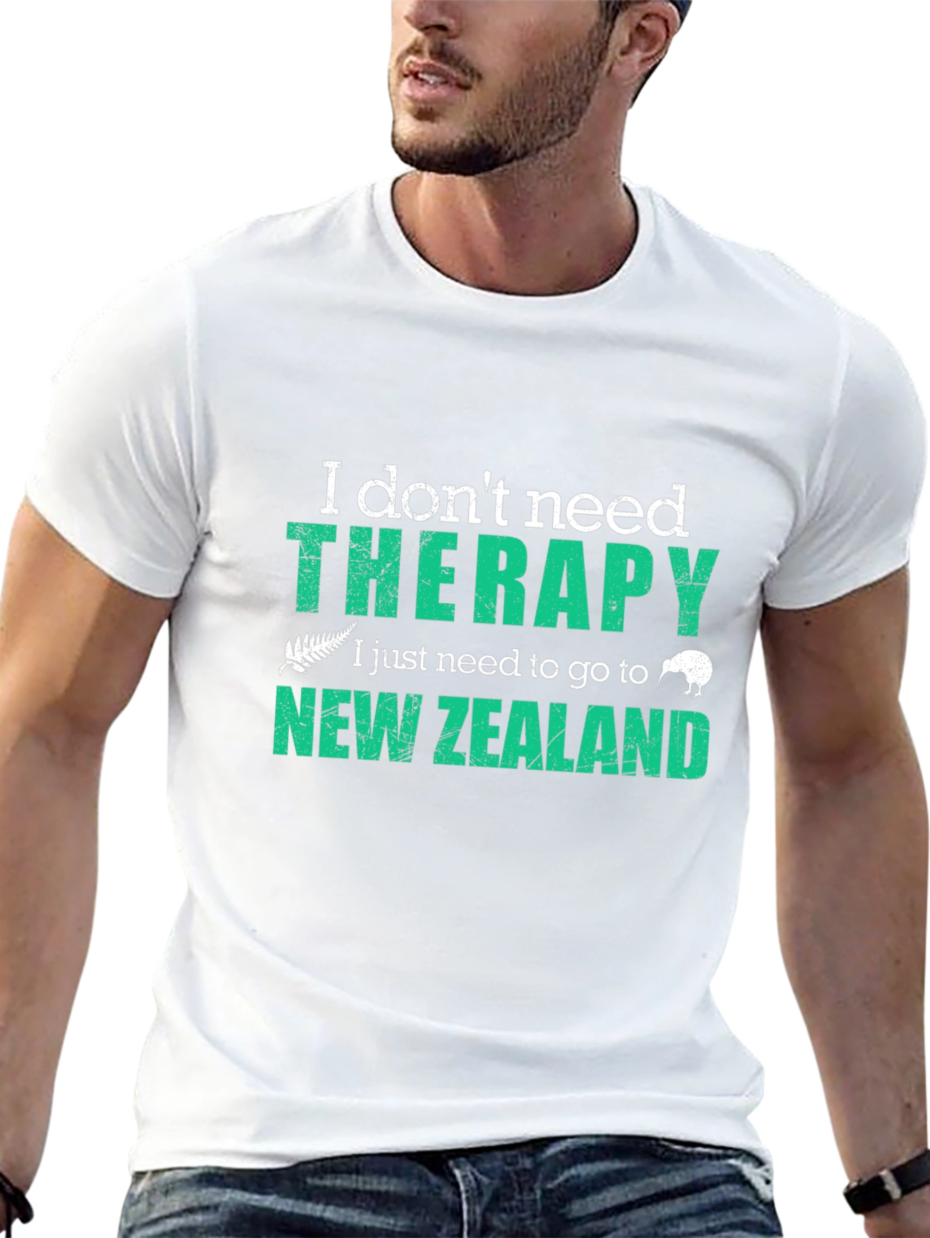 New Zealand Therapy T-Shirt - Black Graphic Tee
