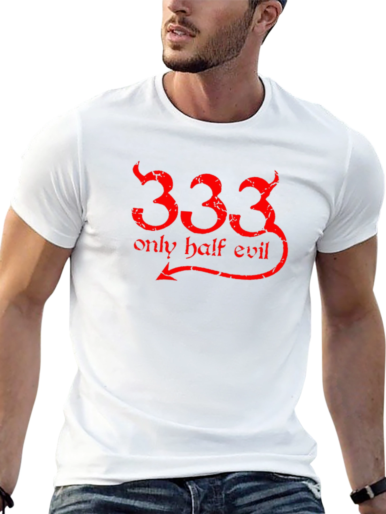 Only Half Evil 333 Graphic T-Shirt