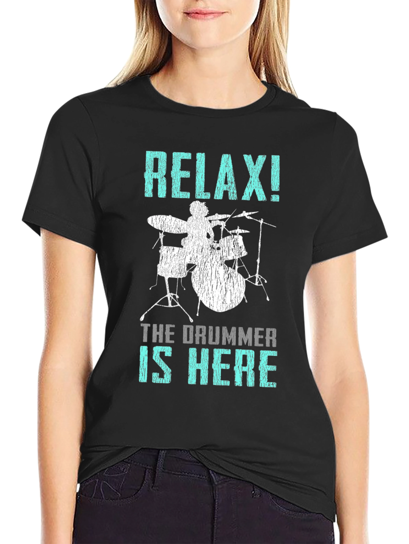 Relax! The Drummer is Here T-Shirt - Percussionist Tee
