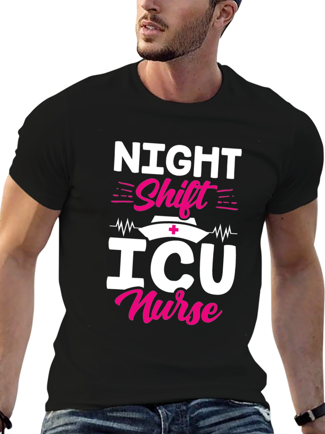 Night Shift ICU Nurse Graphic Tee