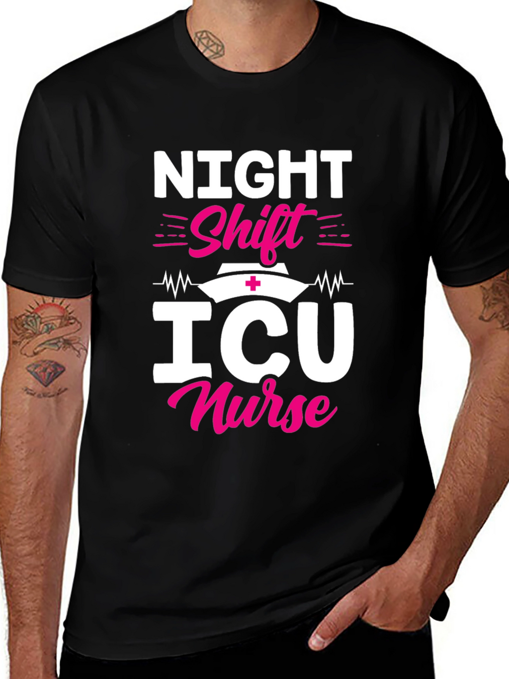 Night Shift ICU Nurse Graphic Tee