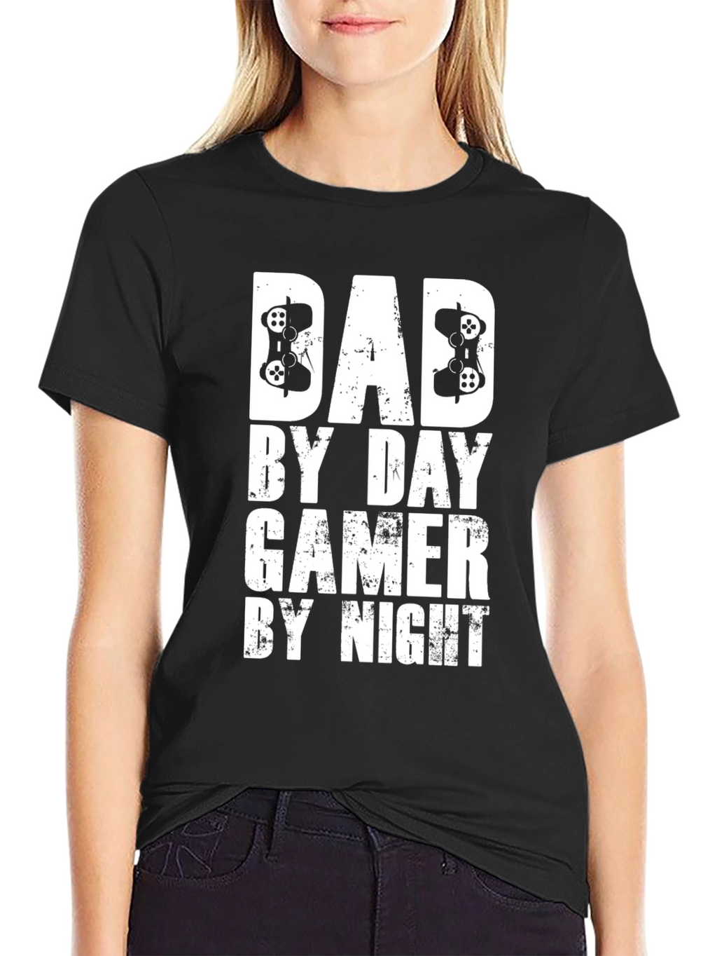 Dad By Day Gamer By Night Funny T-Shirt