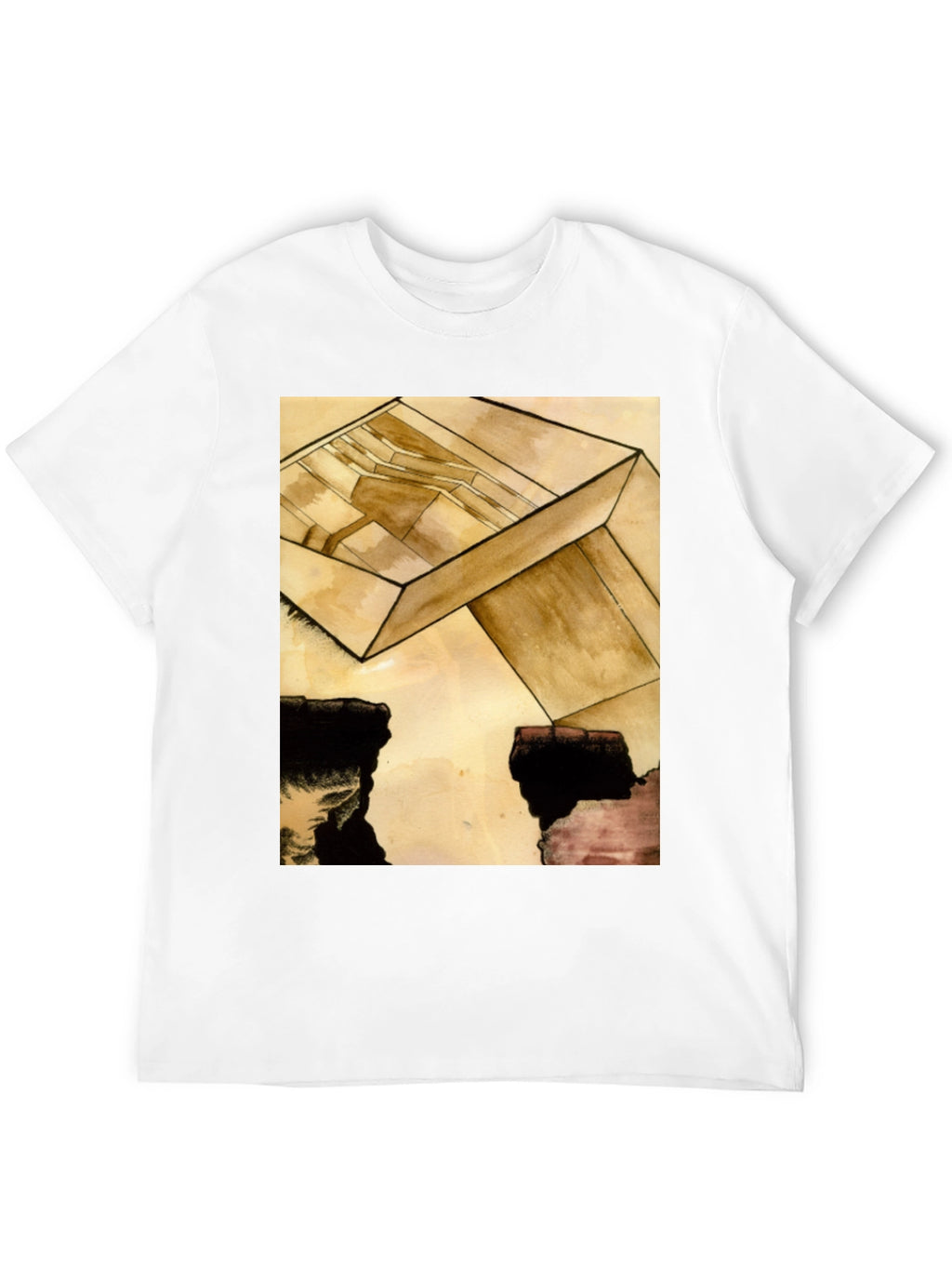 Abstract Cube Graphic Tee - Modern Art T-Shirt