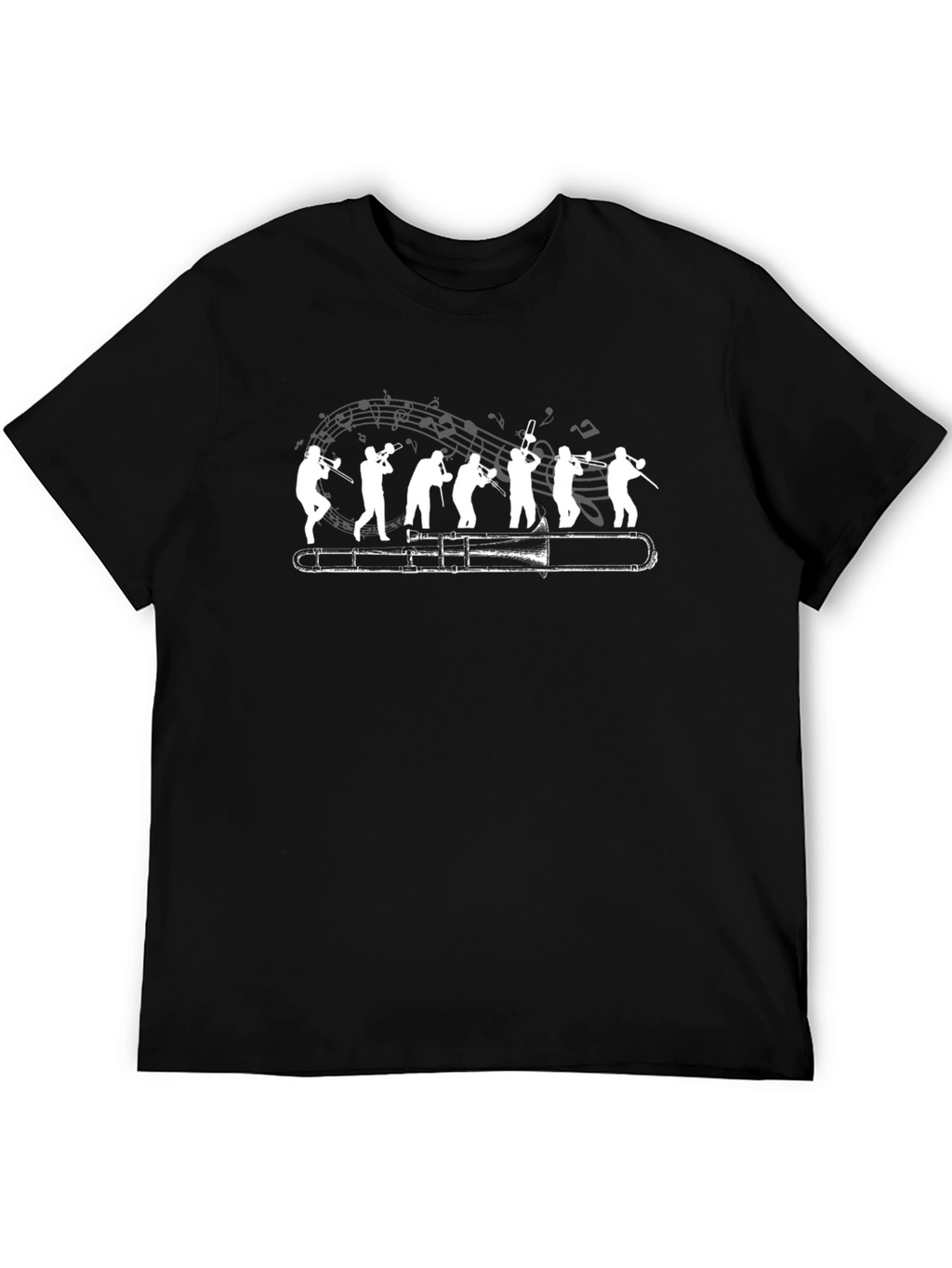 Trombone Evolution T-Shirt: Musician Humor