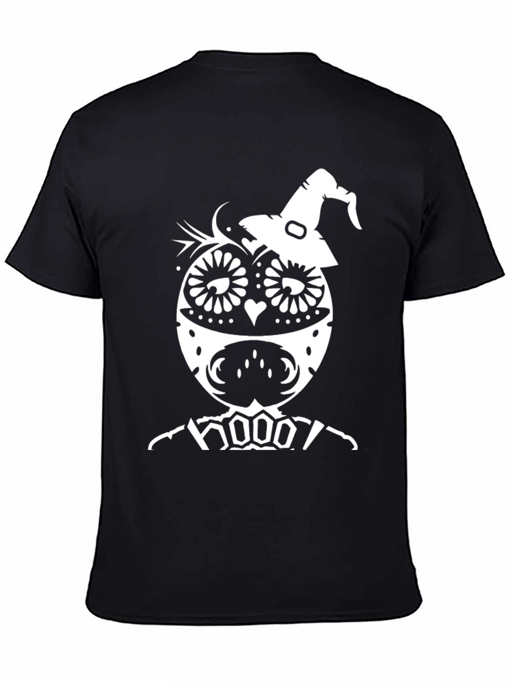 Owl Halloween T-Shirt - Witch Hat Sugar Skull Inspired