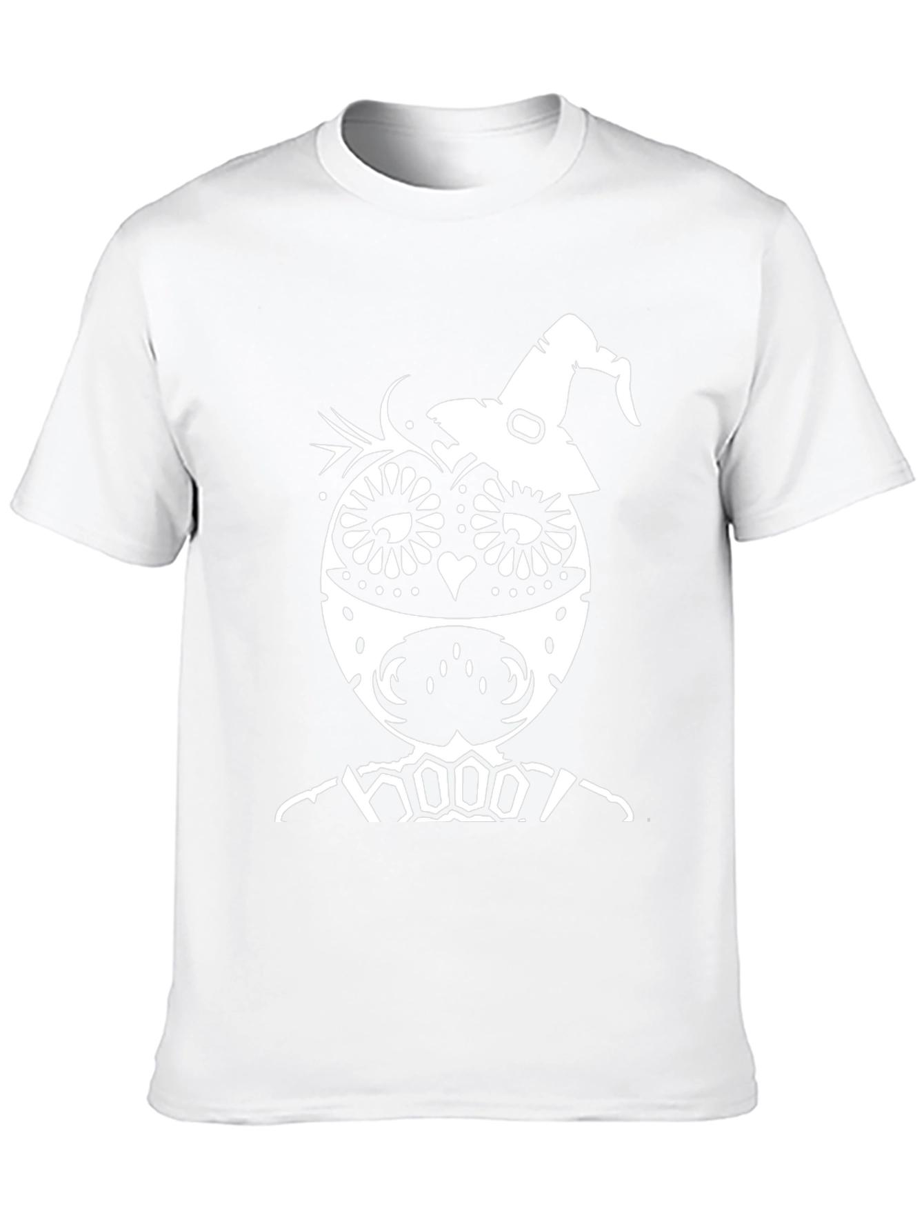 Owl Halloween T-Shirt - Witch Hat Sugar Skull Inspired