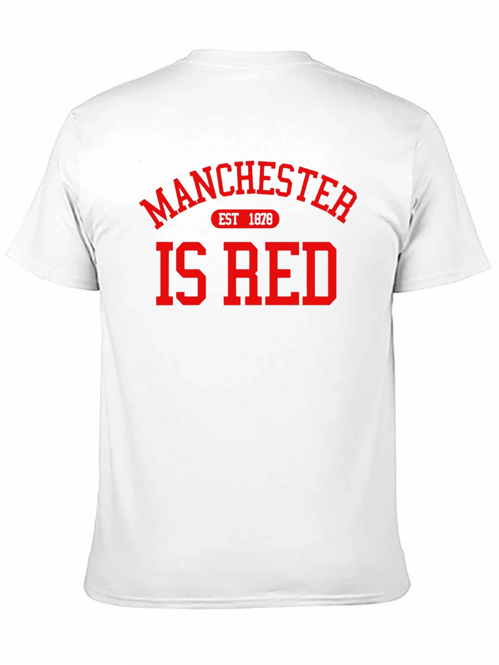 Manchester Is Red T-Shirt - Black Cotton Graphic Tee