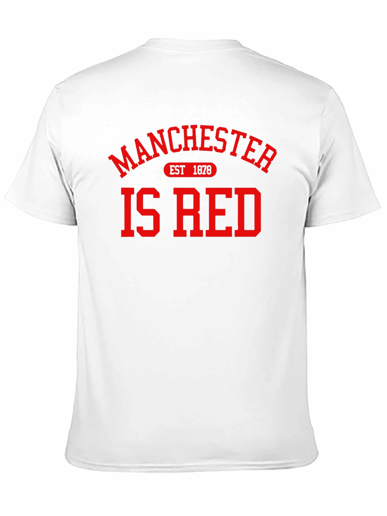 Manchester Is Red T-Shirt - Black Cotton Graphic Tee