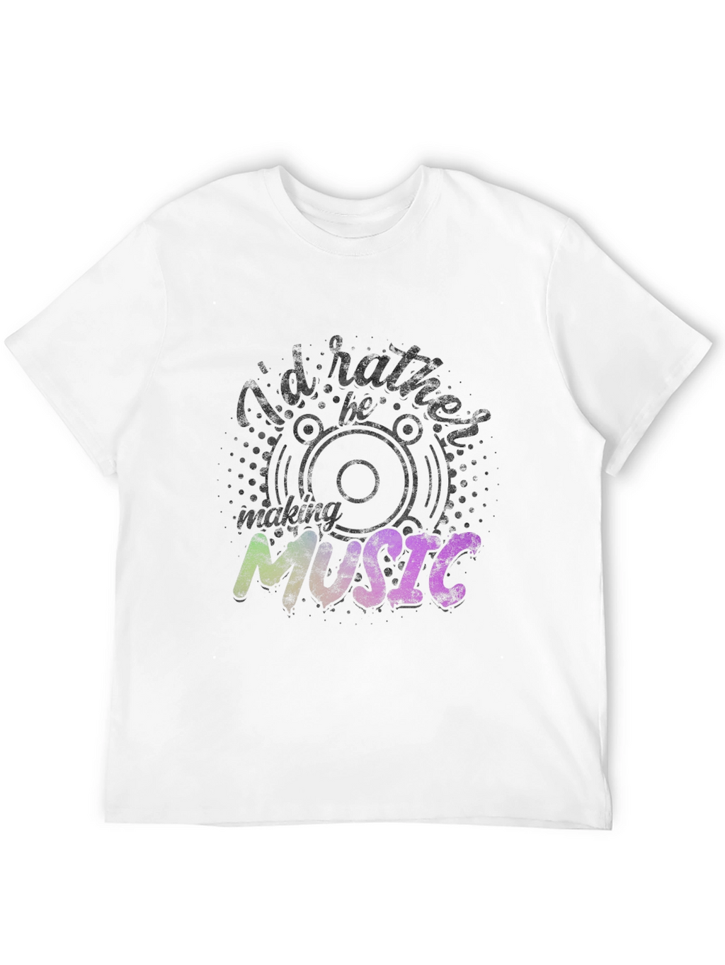 Id Rather Be Making Music Black T-Shirt