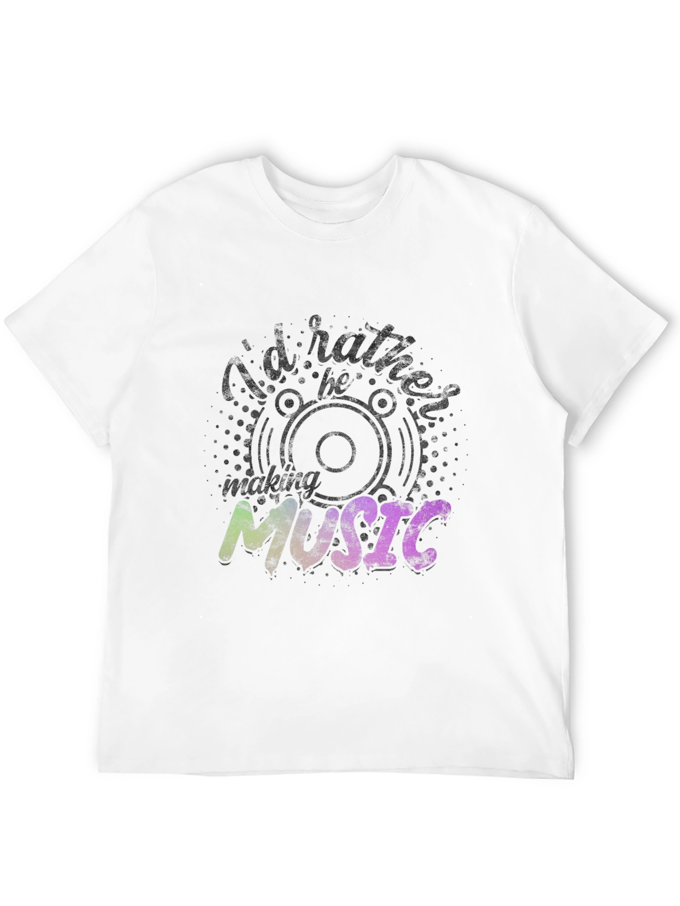 Id Rather Be Making Music Black T-Shirt