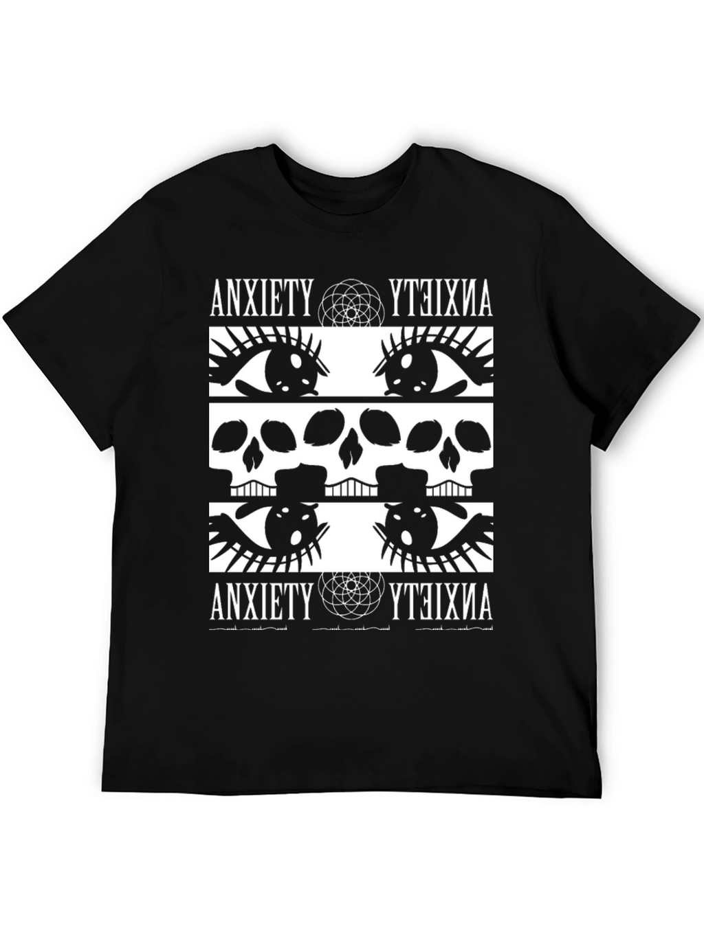 Anxiety Graphic Print T-Shirt - Bold & Edgy Design