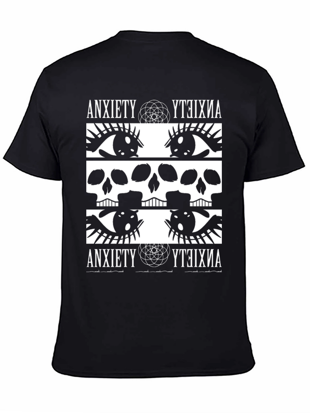 Anxiety Graphic Print T-Shirt - Bold & Edgy Design