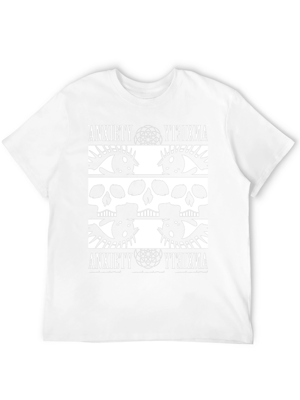 Anxiety Graphic Print T-Shirt - Bold & Edgy Design