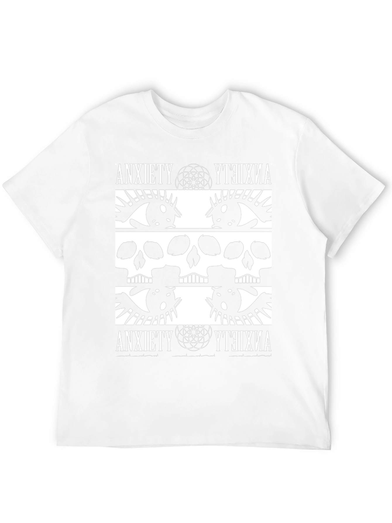 Anxiety Graphic Print T-Shirt - Bold & Edgy Design