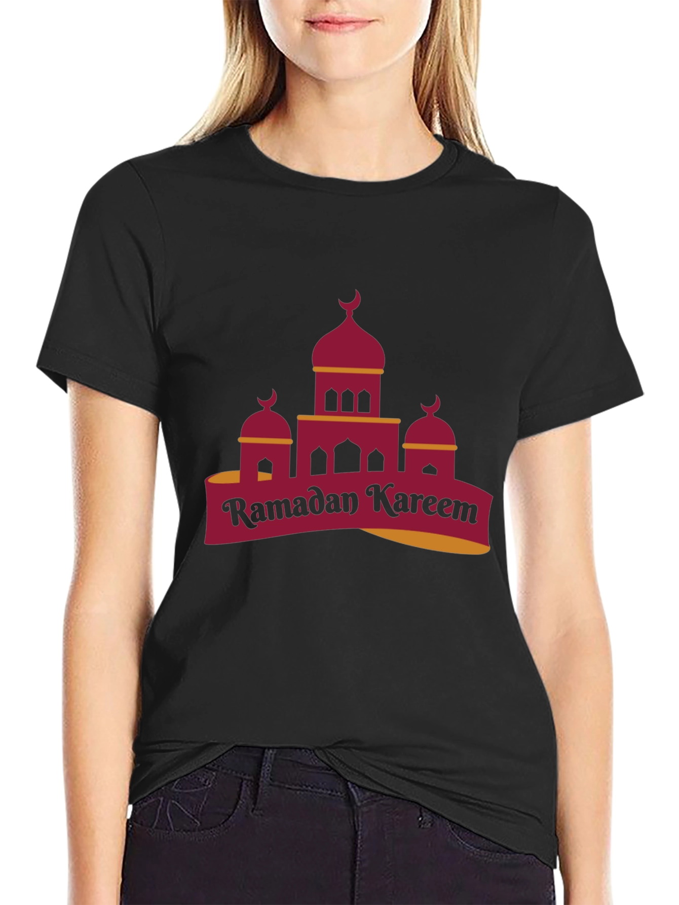 Ramadan Kareem Mosque T-Shirt - Festive Holiday Apparel