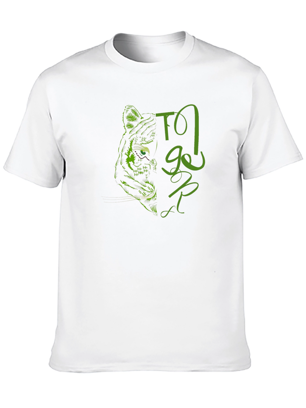 Tiger Graphic Print Black T-Shirt
