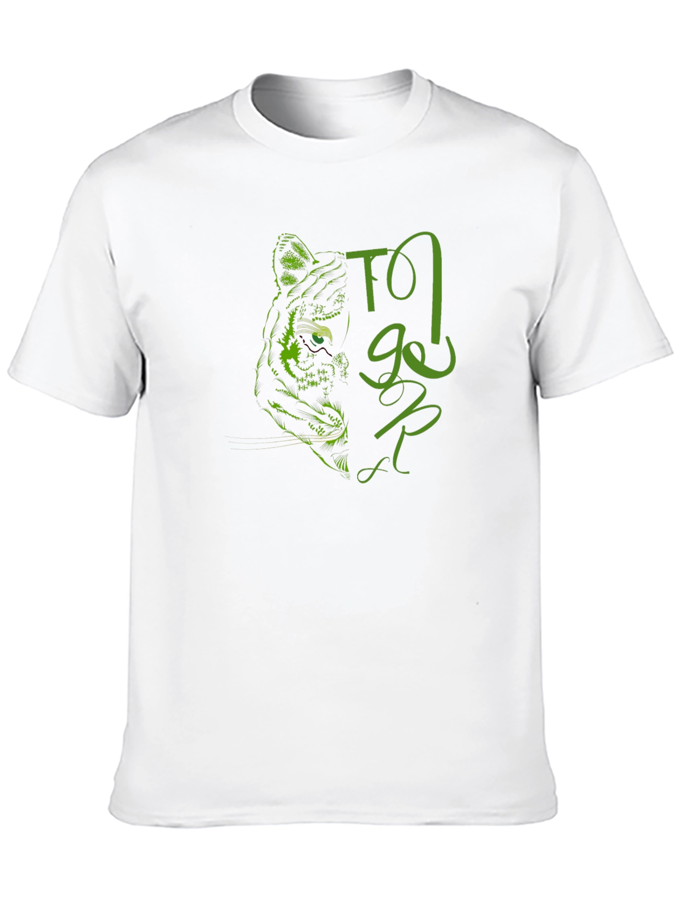 Tiger Graphic Print Black T-Shirt