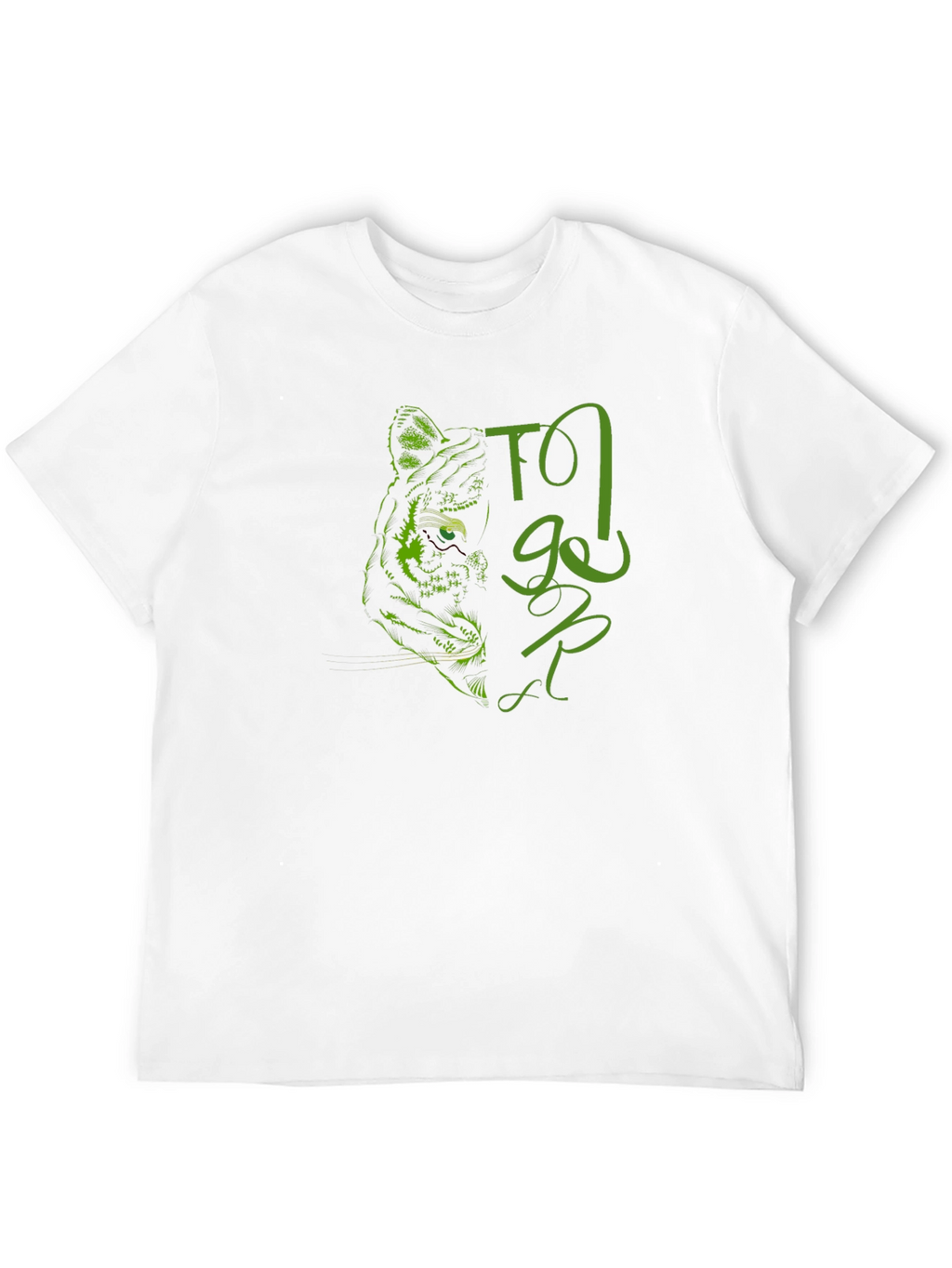 Tiger Graphic Print Black T-Shirt