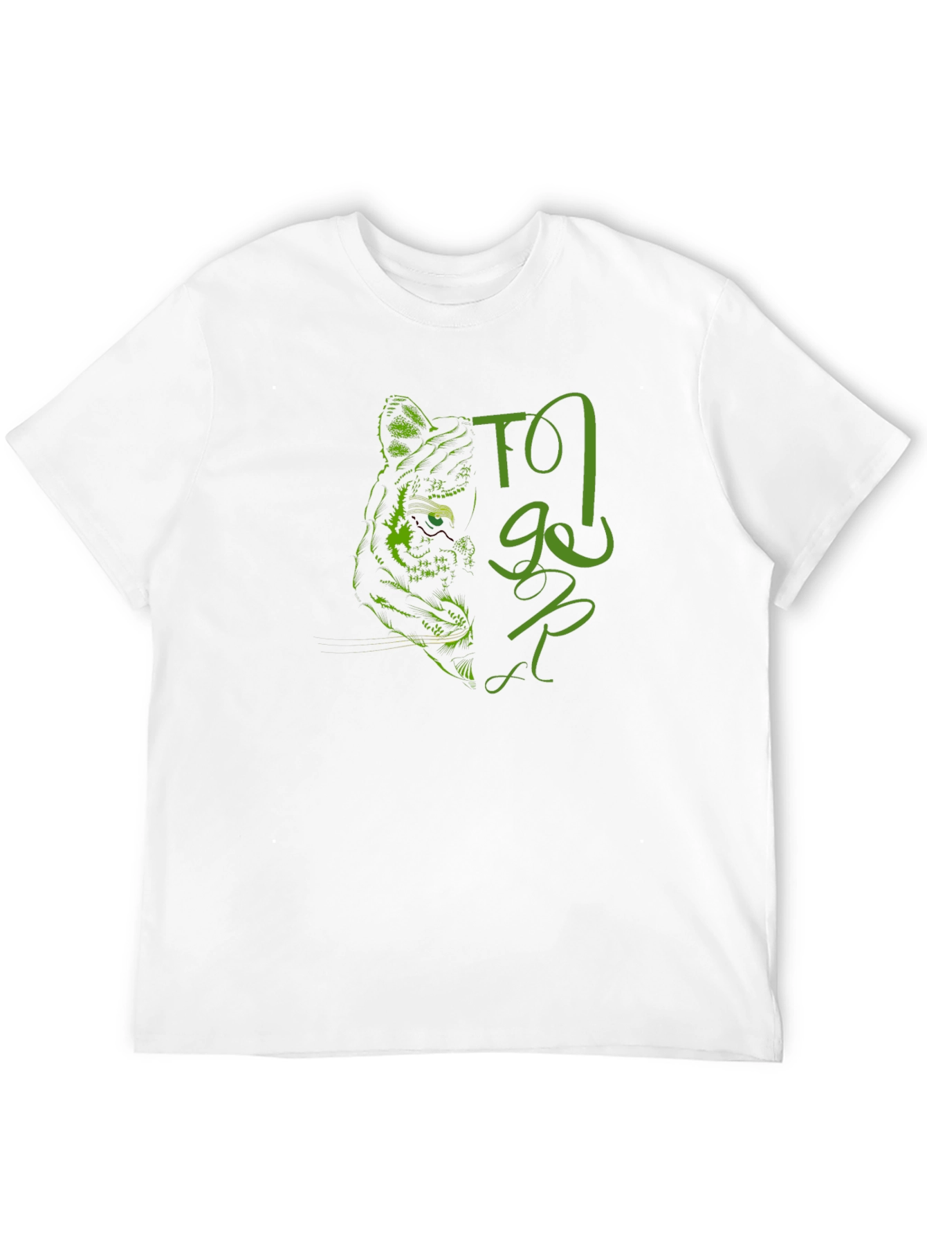 Tiger Graphic Print Black T-Shirt