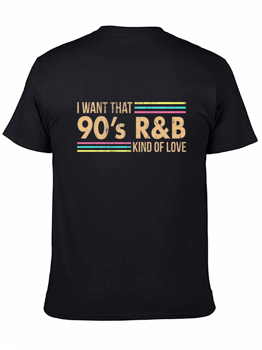 90s R&B Love Graphic Tee - Black