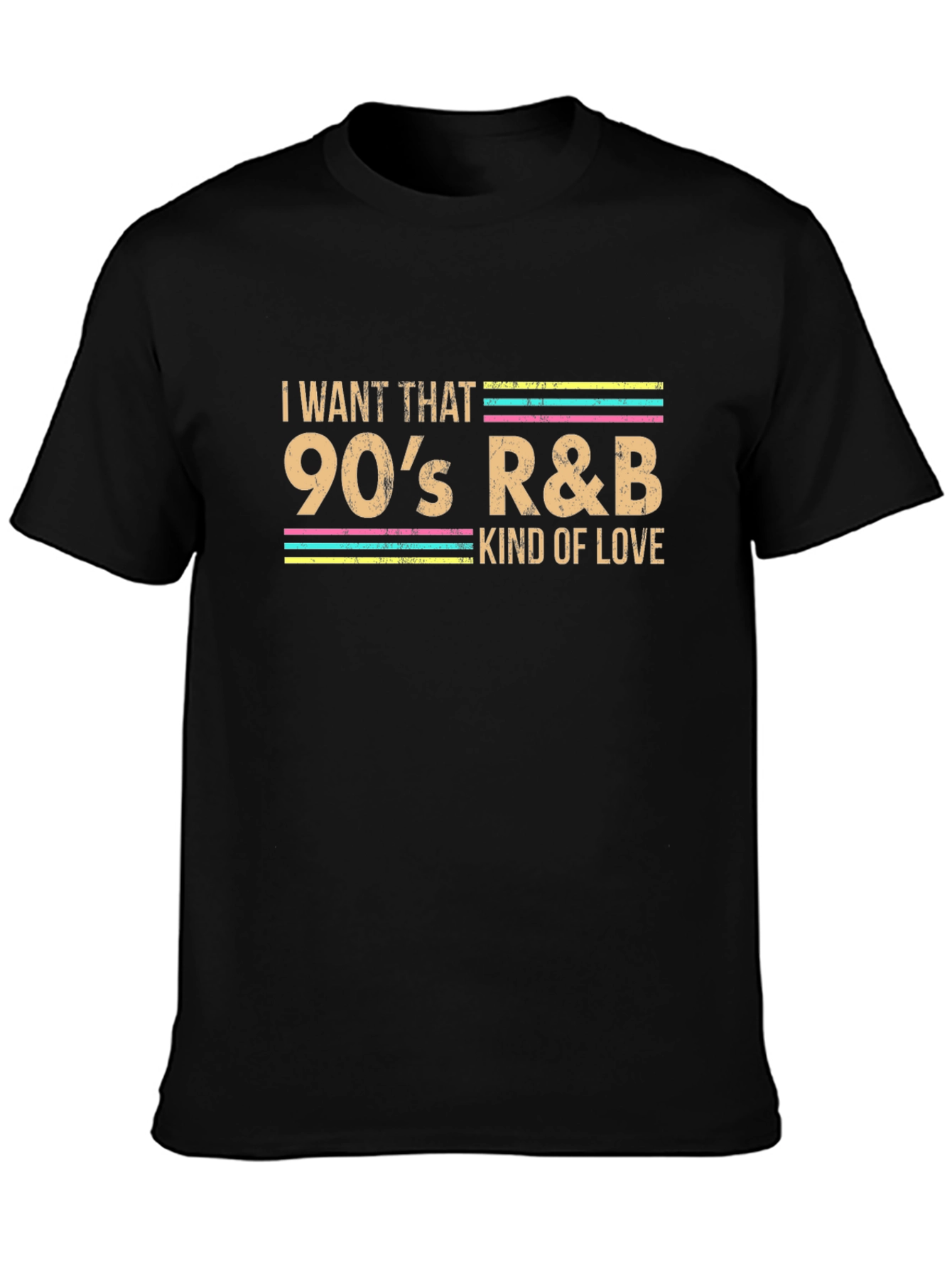 90s R&B Love Graphic Tee - Black