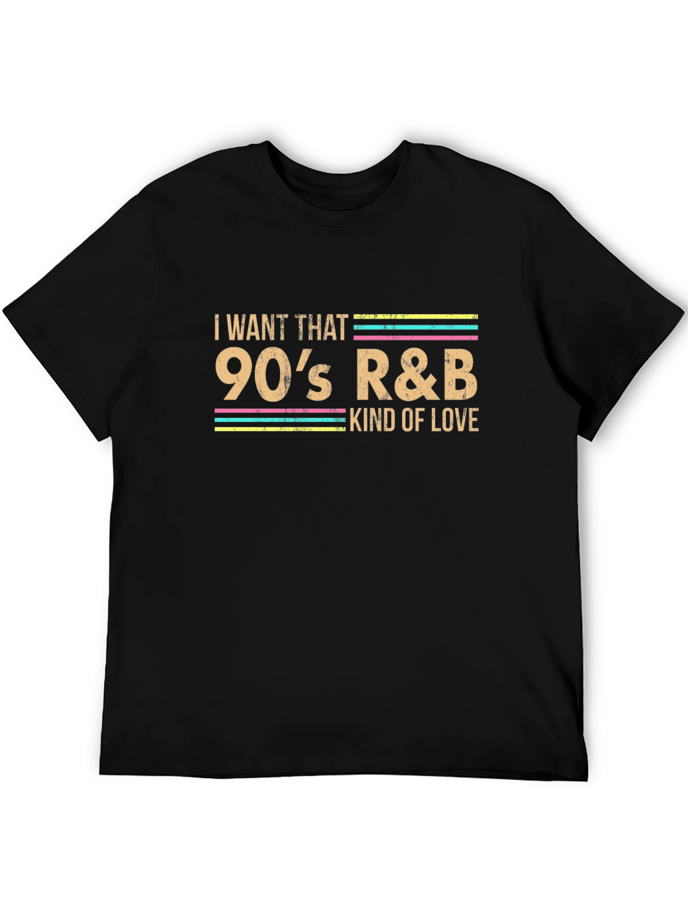 90s R&B Love Graphic Tee - Black