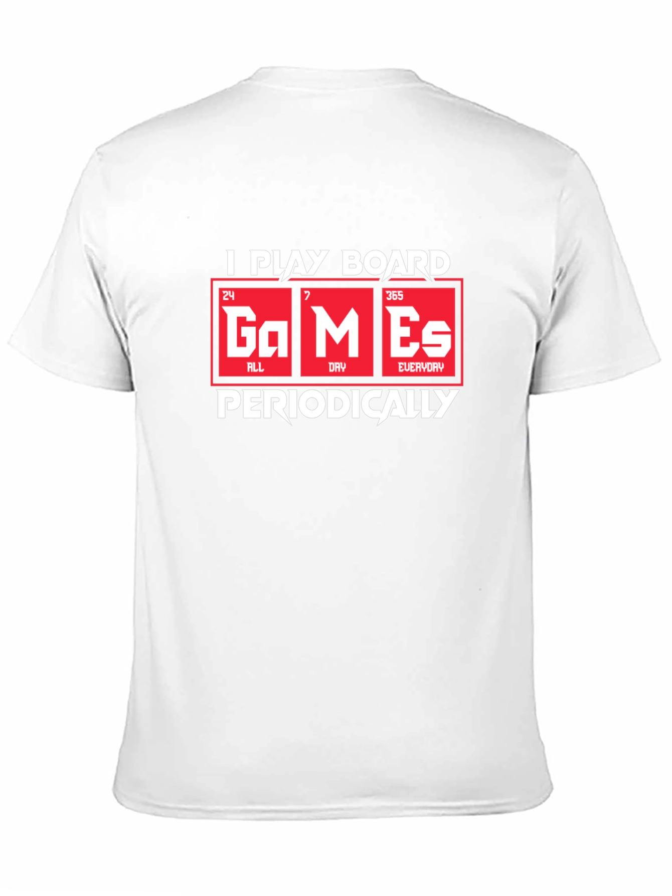 I Play Board Games Periodically Black T-Shirt