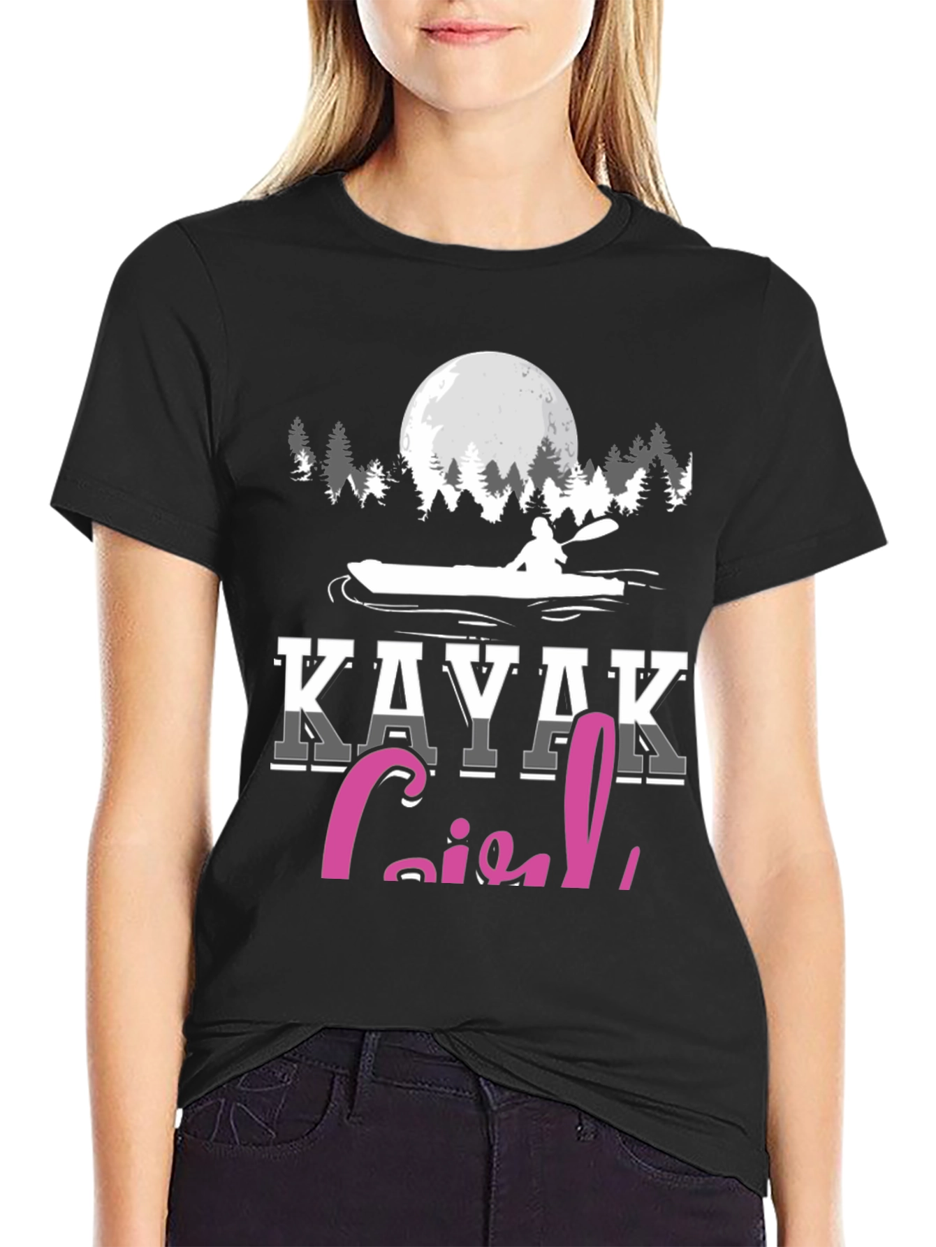 Kayak Girl T-Shirt - Paddling Adventure Tee