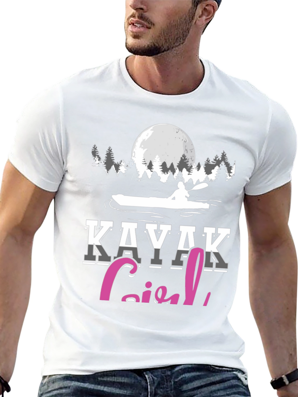 Kayak Girl T-Shirt - Paddling Adventure Tee