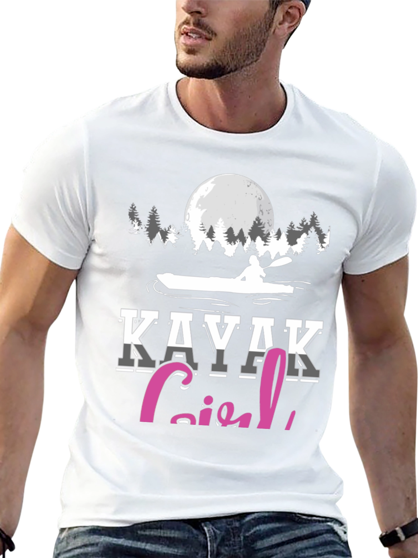 Kayak Girl T-Shirt - Paddling Adventure Tee
