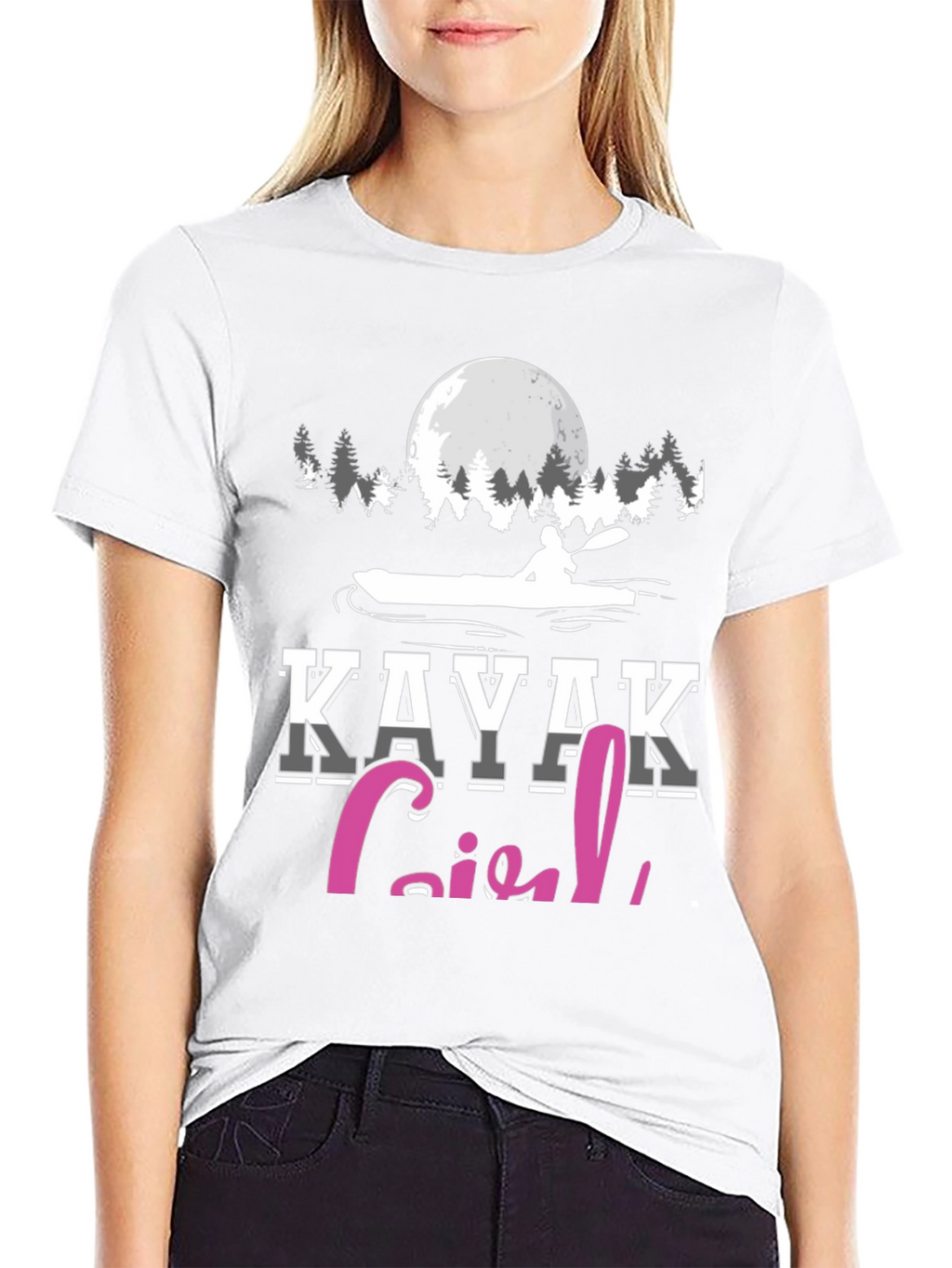 Kayak Girl T-Shirt - Paddling Adventure Tee