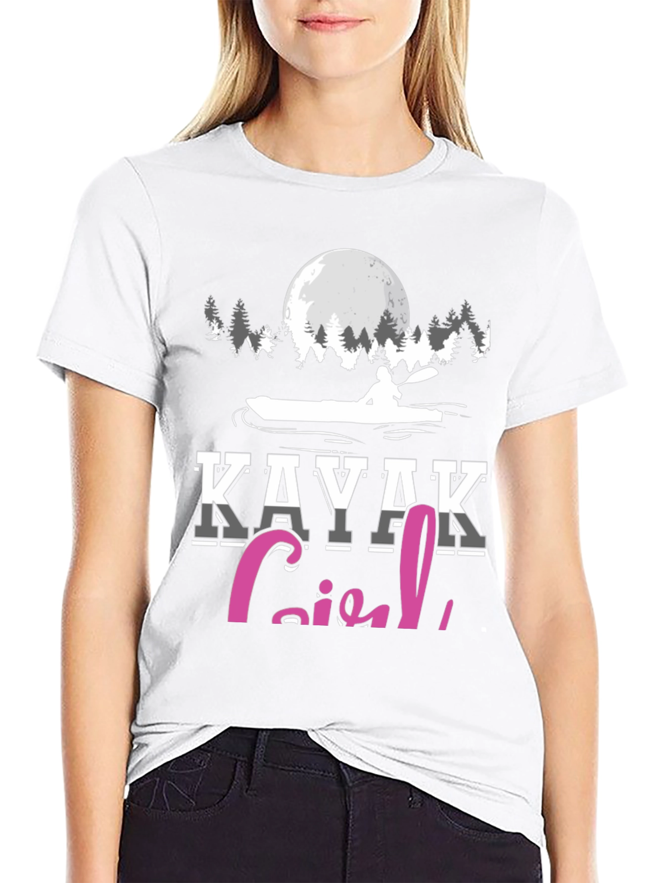 Kayak Girl T-Shirt - Paddling Adventure Tee