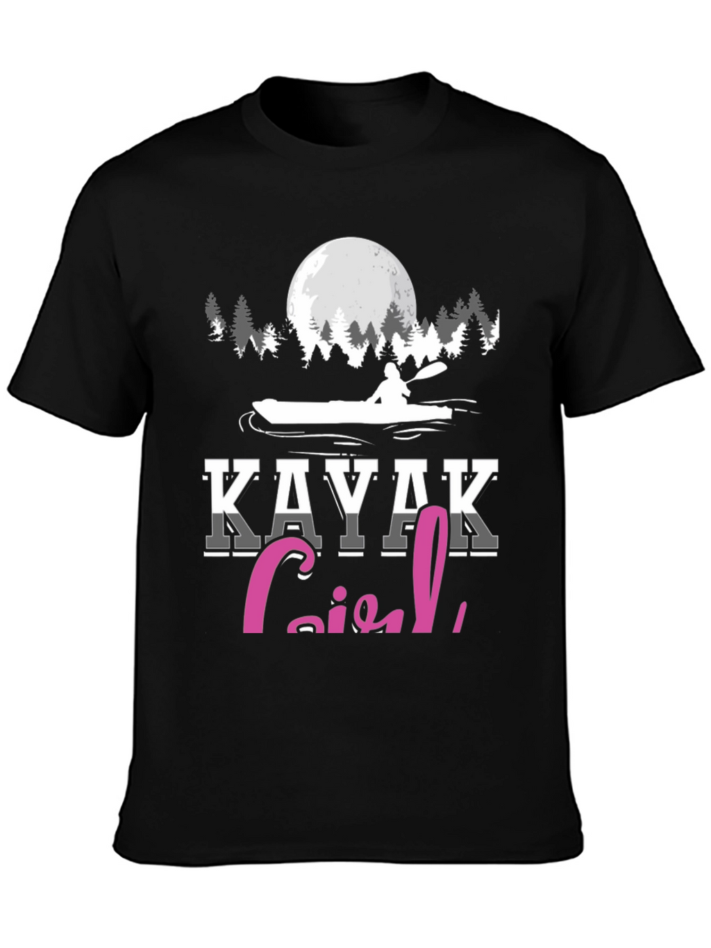 Kayak Girl T-Shirt - Paddling Adventure Tee