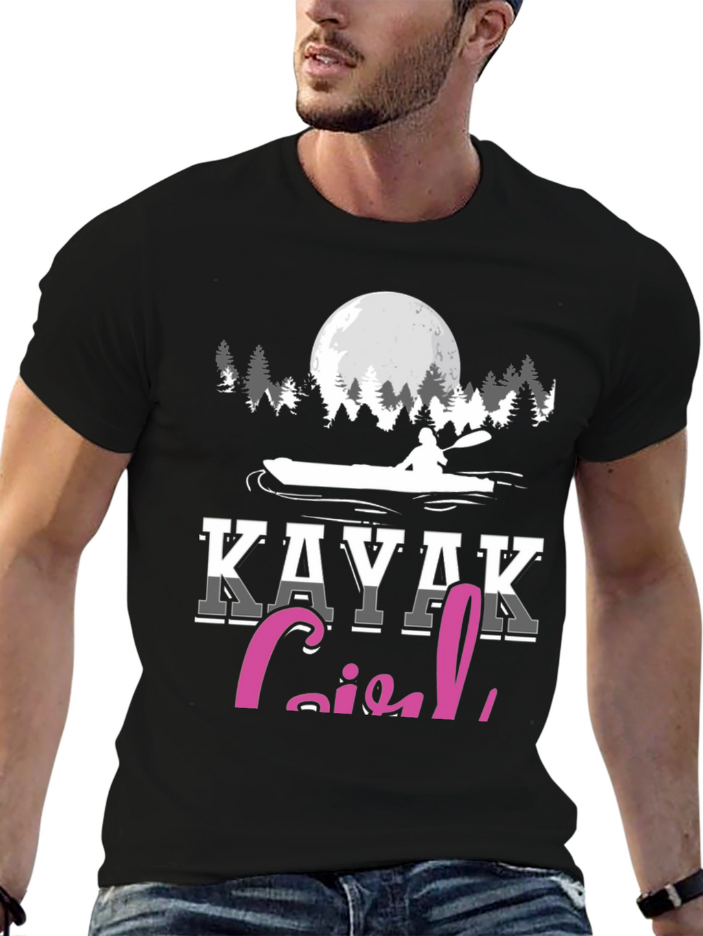 Kayak Girl T-Shirt - Paddling Adventure Tee