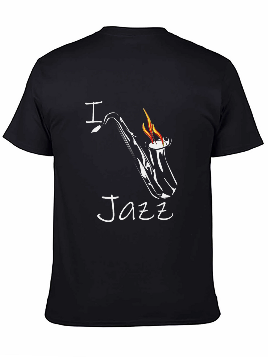 I Heart Jazz Saxophone Graphic T-Shirt