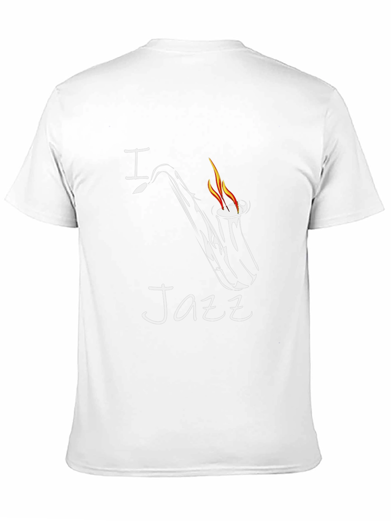 I Heart Jazz Saxophone Graphic T-Shirt