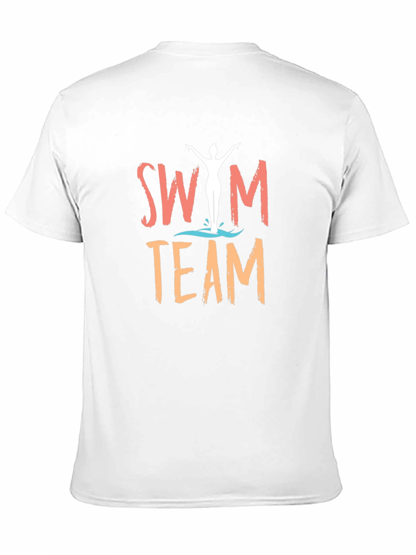 Swim Team Graphic T-Shirt - Black