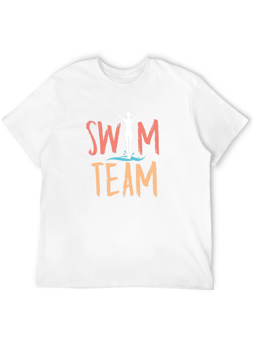 Swim Team Graphic T-Shirt - Black