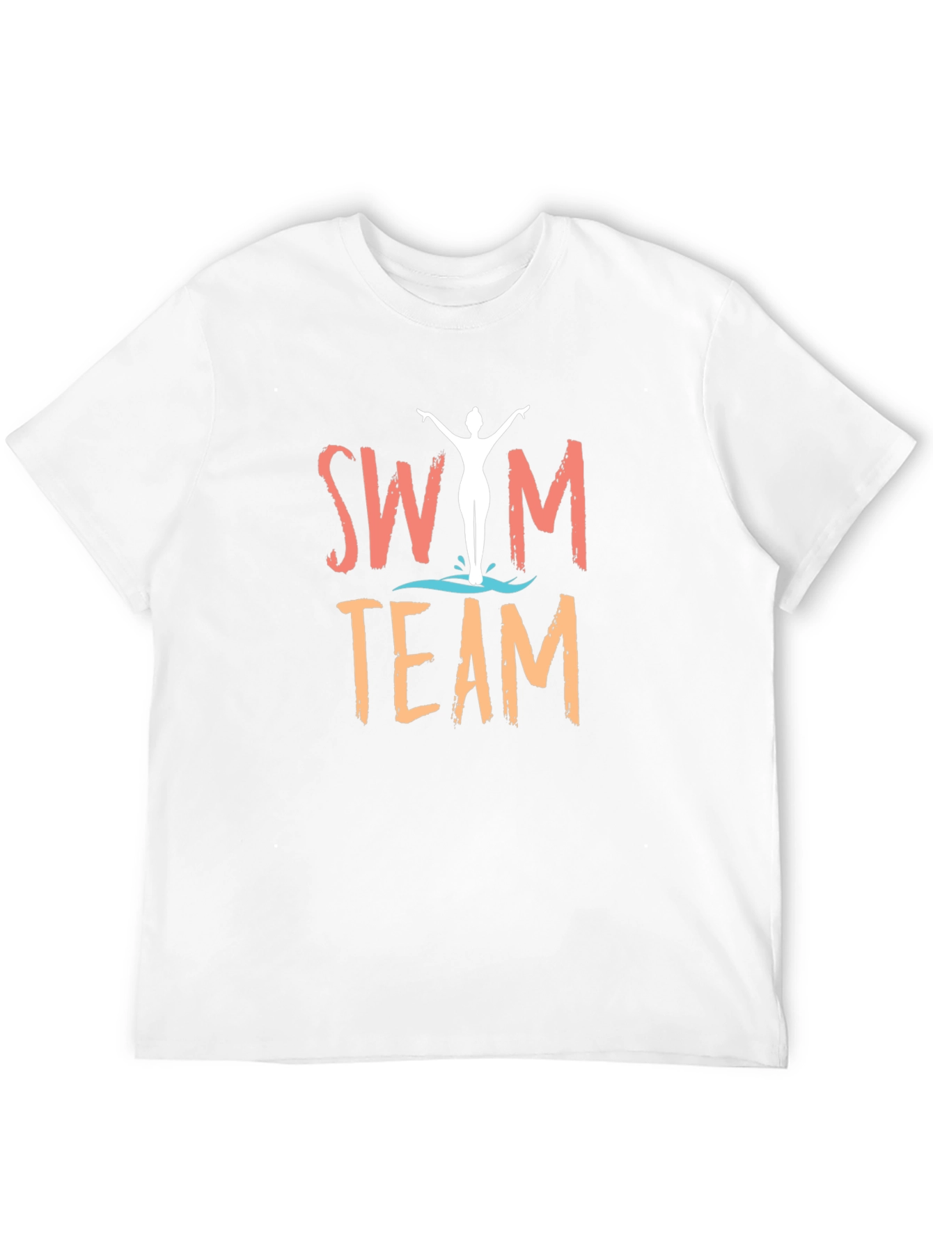 Swim Team Graphic T-Shirt - Black
